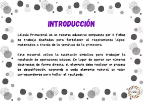 Vista previa - Hojas de trabajo - Cálculo primaveral - página 1