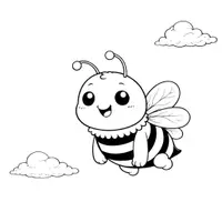Vorschau - Mal- und Bastelvorlagen - Bienen Ausmalbilder (50 Malvorlagen) inkl. Stundenentwurf (PDF) - Seite 1