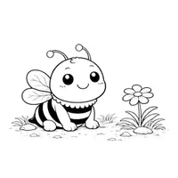 Vorschau - Mal- und Bastelvorlagen - Bienen Ausmalbilder (50 Malvorlagen) inkl. Stundenentwurf (PDF) - Seite 2