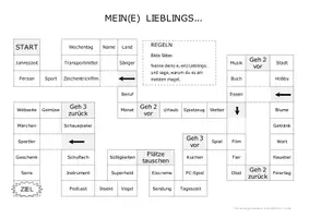 previzualizare - Brettspiel "Lieblings..." (joc cu zaruri) - Pagina de copertă