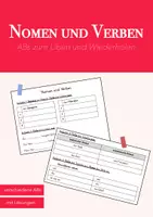 Vorschau - Arbeitsblätter - Nomen und Verben - Üben und Wiederholen - Deckblatt