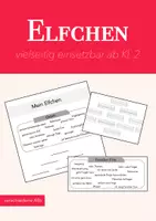 Vorschau - Arbeitsblätter - Elfchen schreiben - kreativer Schreibanlass - Deckblatt