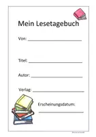 Vorschau - Arbeitsblätter - Lesetagebuch - Seite 1