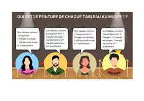 Aperçu - Apprentissages en autonomie - La géométrie se retrouve au musée - Page 1