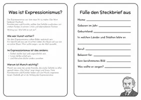 Vorschau - Unterrichtsreihen - Edvard Munch Künstlerheft | Der Schrei & Expressionismus | Kunst Klasse 3–6 - Seite 3