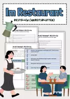 Vorschau - Arbeitsblätter - Im Restaurant bestellen: Arbeitsblätter (A1/A2) - Deckblatt