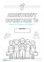 Vorschau - Arbeitsblätter - Buchstabe V / v (25 Arbeitsblätter) - Seite 1
