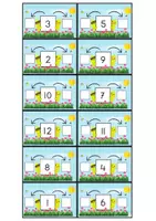 Voorbeeld - Buurgetallen Lente 1 t/m 12 oefenen van buurgetallen - Pagina 1