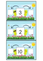 Voorbeeld - Buurgetallen Lente 1 t/m 12 oefenen van buurgetallen - Voorblad