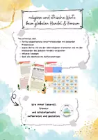 Vorschau - Arbeitsblätter - religiose und ethische Werte Beim globalen Handel & Konsum - Deckblatt