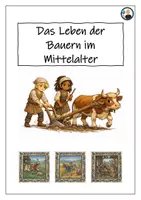 Vorschau - Arbeitsblätter - Bauern im Mittelalter - Leben im Rhythmus der Natur - Deckblatt