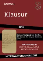 Vorschau - Arbeitsblätter - Materialpaket: 3 Deutschklausuren zu Goethes „Werther“ (Oberstufe) inkl. EWH - Seite 1