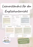 Vorschau - Arbeitsblätter - Leseverständnis Englischförderung - Deckblatt
