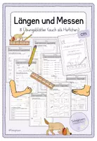 Vorschau - Arbeitsblätter - Längen und Messen: Zentimeter - 8 Arbeitsblätter - Heftchen (ab Kl. 2) - Deckblatt