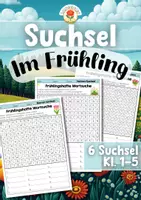 Vorschau - Arbeitsblätter - Suchsel | Wortarten - Im Frühling (Klasse 1-5) - Deckblatt