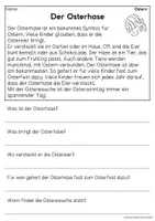 Vorschau - Arbeitsblätter - Ostern - Sachtexte für Erstleser, Leseverständnis Klasse 1 & 2 - Seite 2