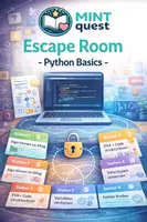 Vorschau - Arbeitsblätter - Python Grundlagen Escape Room (Informatik Klasse 7 8 9) - Deckblatt