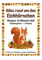 Vorschau - Arbeitsblätter - Alles rund um das Eichhörnchen – Wissens- & Mitmachheft (Kindergarten – 1. Klasse) - Deckblatt