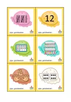 Voorbeeld - IJsjes getalbeelden tot 15 bewegend leren - Voorblad