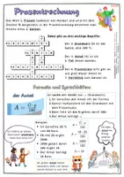 Vorschau - Stationenlernen - Einführung Prozentrechnung | sprachsensibel & differenziert | Kreuzworträtsel & Sprechhilfen - Seite 2