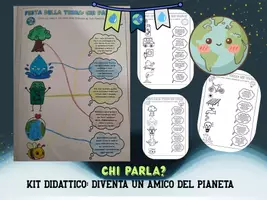anteprima - Esercizi - CHI PARLA? Kit Didattico: Diventa un Amico del Pianeta - Pagina di copertina