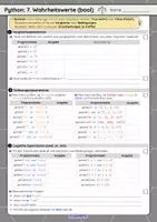 Vorschau - Arbeitsblätter - Programmieren mit Python: Wahrheitswerte (boolean) - Seite 1