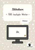 Vorschau - Präsentationen/Tafelbilder - Blitzlesen – Die 100 häufigsten Wörter (Klasse 1) | Leseflüssigkeit trainieren - Deckblatt