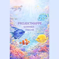 Vorschau - Bildkarten - Fische & Meer – Sommer Lernpaket für Kita & Vorschule (25 Seiten) - Deckblatt