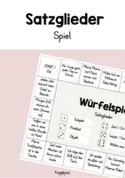 Vorschau - Spiele - SATZGLIEDER - Würfelspiel - Deckblatt