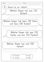 Vorschau - Arbeitsblätter - Geometrische Körperformen im Alltag - Seite 3