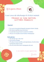 Aperçu - Feuilles d'exercices - Discrimination de la lettre initiale + Sous Main CAA - Page 2