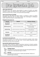 Vorschau - Arbeitsblätter - Lyrisches Ich - dreifach differenziertes Übungsmaterial - Sachtext, Arbeitsblätter und Lösungen - Sekundarstufe 1 - ab Klasse 5 - Seite 1