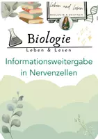 Vorschau - Präsentationen/Tafelbilder - Informationsweitergabe an Neuronen - Deckblatt