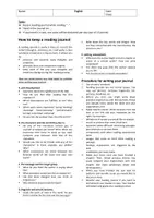 Vorschau - Merkblätter - How to write a reading journal - Deckblatt