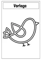 Vorschau - Mal- und Bastelvorlagen - Fensterbild Frühling - Vogel mit Transparentpapier - Seite 3