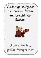 Vorschau - Unterrichtsreihen - Vielfältige Aufgabensammlung am Beispiel des Buches "Kleine Pandas, großes Versprechen" - Seite 1