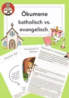 Vorschau - Stundenentwürfe - Katholisch vs. Evangelisch: Unterschiede einfach erklärt - Deckblatt