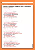 Vorschau - Arbeitsblätter - Les pronoms objets indirects au présent, passé composé et futur composé (2 Arbeitsblätter mit Lösungen) (auch im Materialpaket zu den pronoms personnels enthalten) - Seite 1