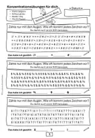 Vorschau - Arbeitsblätter - 20 Seiten Konzentrationsübungen Klasse 3-6, mit Lösungsteil - Seite 1