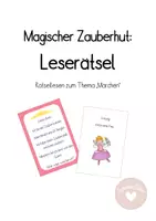 Vorschau - Spiele - Leserätsel magischer Zauberhut: Märchen - Deckblatt