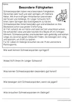 Vorschau - Arbeitsblätter - Der Schneeleopard - Sachtexte für Erstleser | Leseverständnis Klasse 1 & 2 - Seite 3