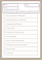 Vorschau - Arbeitsblätter - Folter, Strafen & Recht im Mittelalter - leicht verständlich - Seite 2