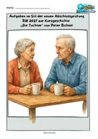 Vorschau - Arbeitsblätter - „Die Tochter“ (Bichsel) + KA – Abschlussprüfung Deutsch 2027 - Deckblatt