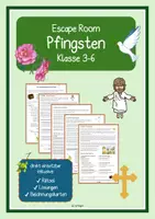 Vorschau - Arbeitsblätter - Escape Room Materialpaket - Ostern, Pfingsten & Christi Himmelfahrt, Klasse 3-6 - Seite 1