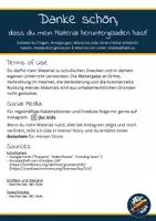 Vorschau - Mal- und Bastelvorlagen - Muttertag Geschenk basteln – Blumenkranz mit Eigenschaften | Bastelvorlage Grundschule - Seite 1