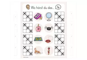 Vorschau - Stationenlernen - Buchstabeneinführung Sp - Klammerkarten - Seite 2