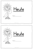 Vorschau - Arbeitsblätter - Miniheft Heute/Die Zeit Freebie - Seite 1