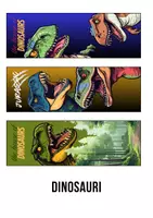 anteprima - Materiale per pittura e bricolage - Kit 15 Segnalibri Premium da Stampare: Dinosauri, Calcio - Pagina 3