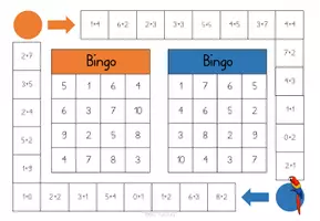 Vorschau - Spiele - Würfel Bingo Rechnen bis 20- spielend lernen - Seite 2