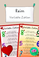 Vorschau - Merkblätter - Reim Verliebte Zahlen - Deckblatt